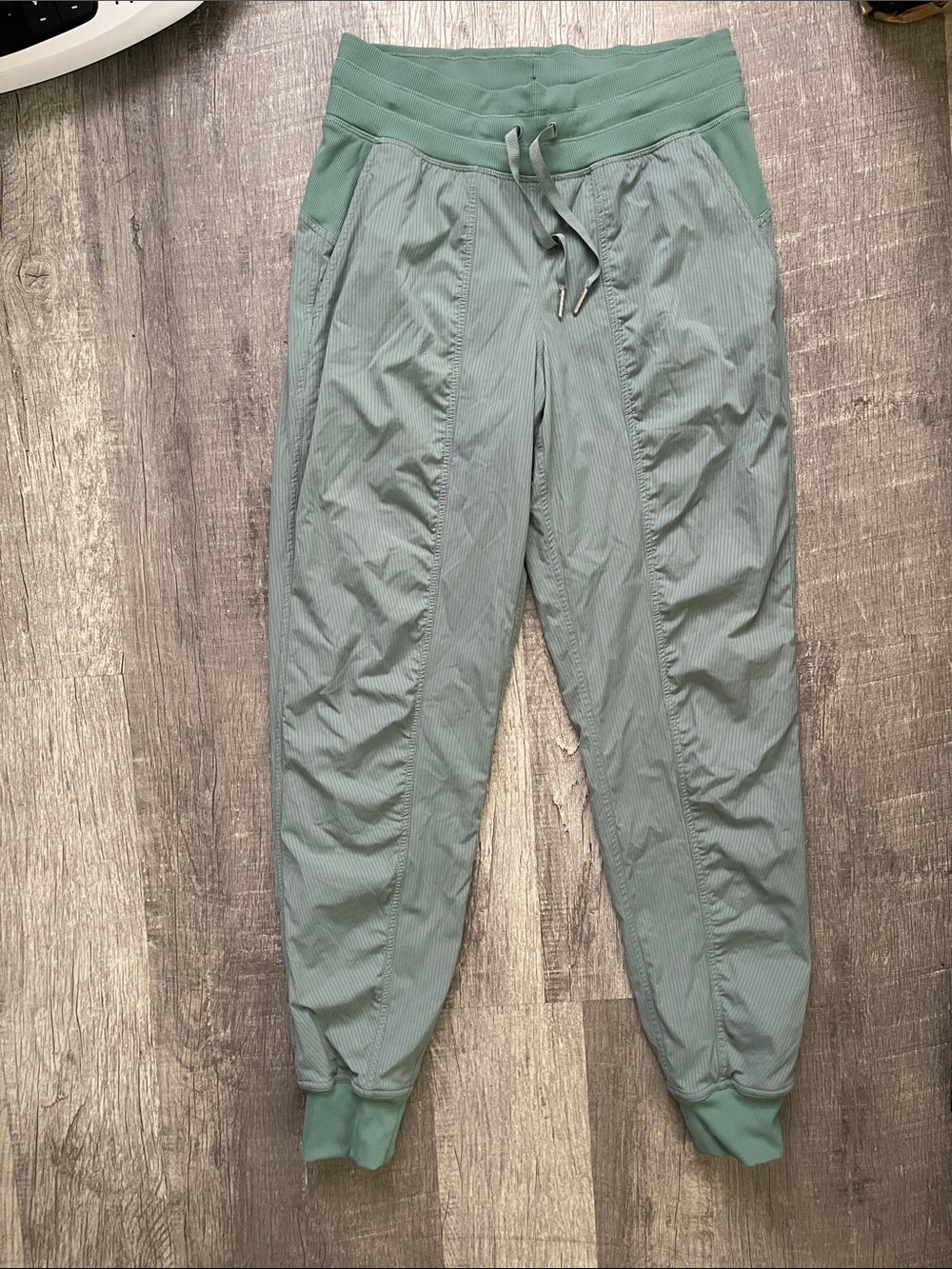 Womens Lightweight Jogger Pants in Sage Green